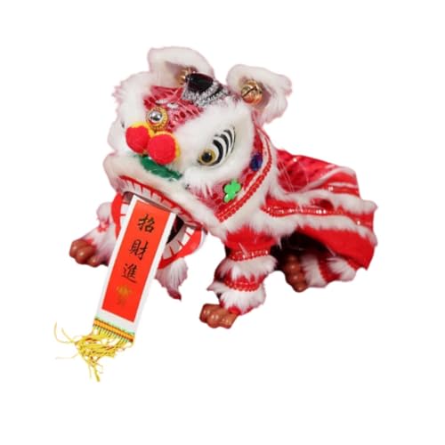 Perfeclan Hand String Puppet Lion Dance Marionette Crafts Parties Geschenk für Tanzliebhaber handgefertigtes chinesisches Neujahrsdekoration Spielzeug von Perfeclan
