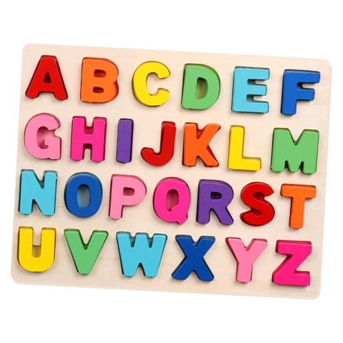 Perfeclan Holz-Matching-Spiel, Frühpädagogisches Spiel, Entwicklungsspielzeug, Montessori-Spielzeug für Jungen und Mädchen im Alter von 1 2 3 Jahren, Großbuchstabe Perfeclan Holz-Matching-Spiel, Frühpädagogisches Spiel, Entwicklungsspielzeug, Montessori-Spielzeug für Jungen und Mädchen im Alter von 1 2 3 Jahren, Großbuchstabe von Perfeclan