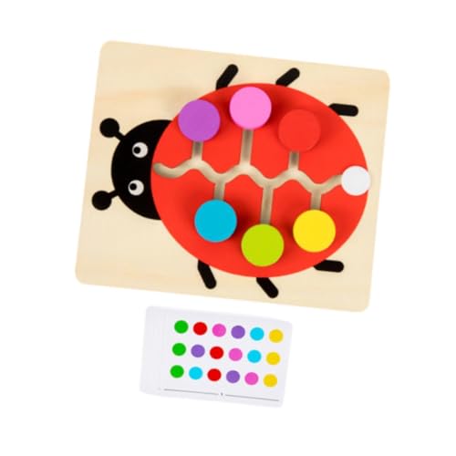 Perfeclan Holz farblich passendes Schiebepuzzle Früherziehung Spielzeug Alter 3 4 5 6 7 Jahre alt Familienspiel Montessori Spielzeug Tierkognition, Abonnieren von Perfeclan