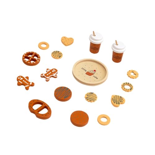 perfeclan Holzkekse Spielen Food Set Kitchen Accessoires Realistische Kekse in Scheiben und Backen für Mädchen und Jungen Rollenspiele tun, um zu Spielen perfeclan Holzkekse Spielen Food Set Kitchen Accessoires Realistische Kekse in Scheiben und Backen für Mädchen und Jungen Rollenspiele tun, um zu Spielen von Perfeclan