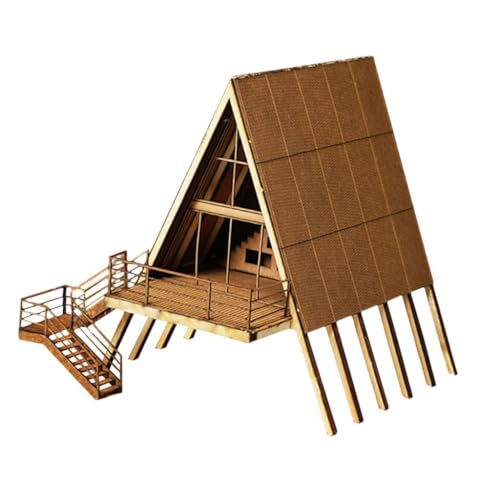 Perfeclan Holzmodell Kit Haus Architektur Bildungsspielzeug DIY Assembly Mini Building 3D -Holzpuzzle für Mikrolandschaftsbahn, Ohne Boden Perfeclan Holzmodell Kit Haus Architektur Bildungsspielzeug DIY Assembly Mini Building 3D -Holzpuzzle für Mikrolandschaftsbahn, Ohne Boden von Perfeclan