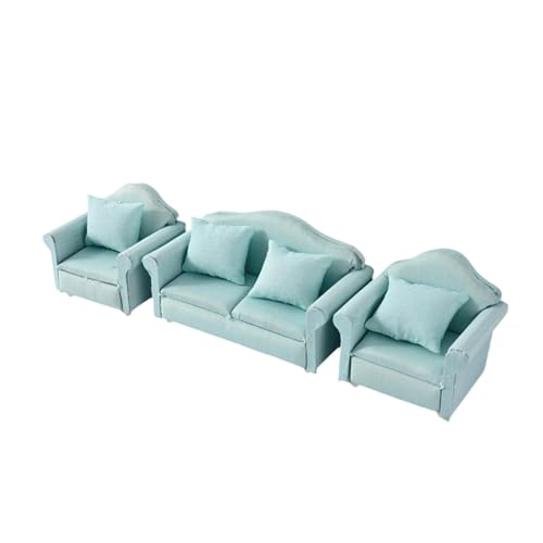 perfeclan Puppenhaus Sofa 1/12 Schlafzimmer Micro Szene Pretend Spielen Spielzeug Kreative Ornament Puppenhaus Dekor, Style B von Perfeclan