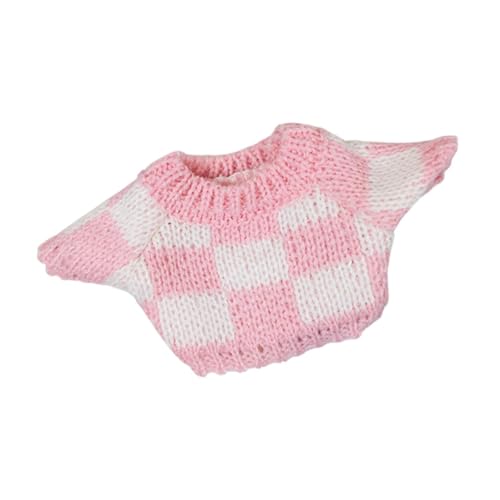 Perfeclan Puppenkleiderpullover für 20 cm Puppen, DIY -Sammlerweichdekor, Geburtstagsgeschenk, Kleideroutfits Strickkleidung, Rosa Weiß Perfeclan Puppenkleiderpullover für 20 cm Puppen, DIY -Sammlerweichdekor, Geburtstagsgeschenk, Kleideroutfits Strickkleidung, Rosa Weiß von Perfeclan