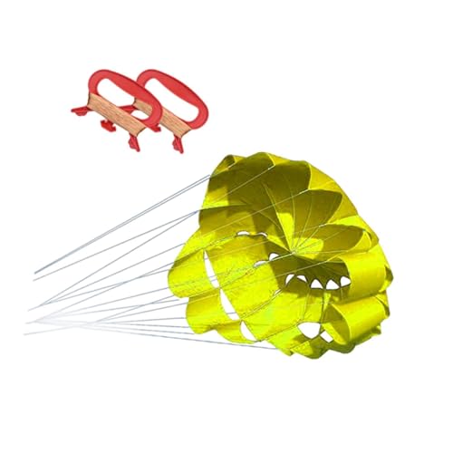 Perfeclan Regenschirmdrachen, Fliegende Drachen, fliegendes Spielzeug, einfach zu fliegen, Outdoor-Spiel, Sportdrachen, Stranddrachen für Ausflüge, Outdoor, Gelb von Perfeclan