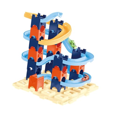 Perfeclan Rennstrecke Bausteine ​​Set Construction Kit Party Bevorzugung Geschenk im Alter von 4 bis 6 STEM-Lernpädagogikspielzeug für Kinder Geburtstag, Style A von Perfeclan