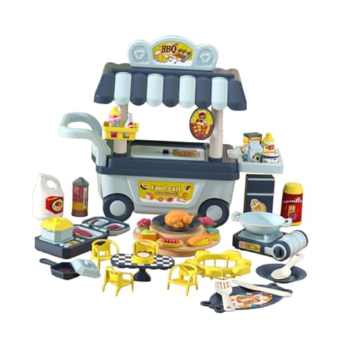 perfeclan Rollenspiel-Grillwagen-Spielzeugset für Kinder im Alter von 2–6 Jahren, Geburtstagsgeschenk, Grillsimulation, Rollenspiel, Grillspiel perfeclan Rollenspiel-Grillwagen-Spielzeugset für Kinder im Alter von 2–6 Jahren, Geburtstagsgeschenk, Grillsimulation, Rollenspiel, Grillspiel von Perfeclan