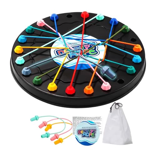 perfeclan Seil entwirrt Spielzeug Seil Puzzle Herausforderung Spielzeug tragbare Geschenkinformationen Entwicklung Gehirn Teaser Spiel Frühschulbildung für von Perfeclan