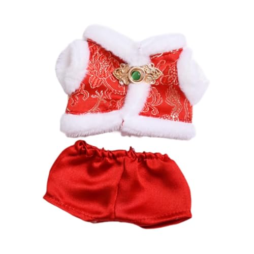 Perfeclan Stoffpuppen-Anzug, modische Koordinationsphantasie für kleine Mädchen, DIY-Puppenkleidungsset, für 15 cm, Top-Hosen Perfeclan Stoffpuppen-Anzug, modische Koordinationsphantasie für kleine Mädchen, DIY-Puppenkleidungsset, für 15 cm, Top-Hosen von Perfeclan