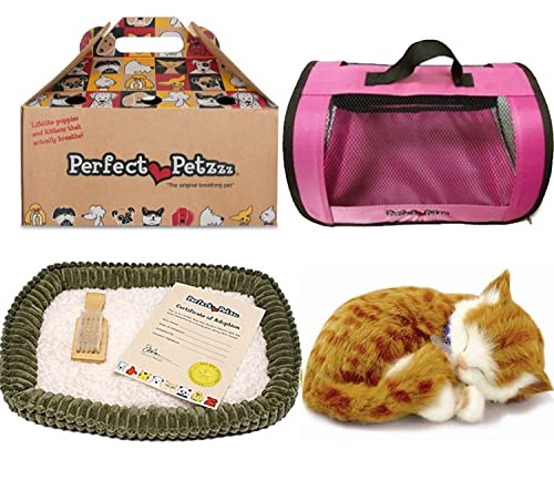 Perfect Petzzz Katze, Plüsch, Orange Tabby + Red Tote, der richtig atmet the Breathing Puppy Perfect Petzzz Katze, Plüsch, Orange Tabby + Red Tote, der richtig atmet the Breathing Puppy von Perfect Petzzz
