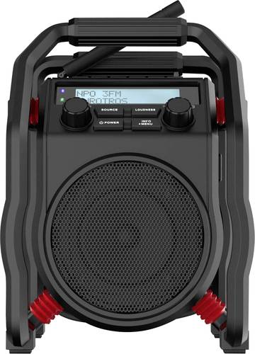 PerfectPro UBOX400R Baustellenradio DAB+, UKW Bluetooth®, AUX stoßfest Schwarz von PerfectPro