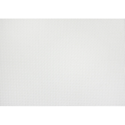 Aida 4,4 Fä/cm Stickereistoff 130 cm weiß - 50 cm von Permin
