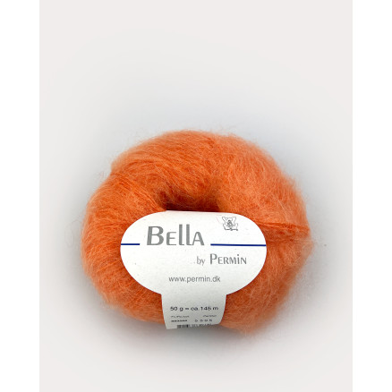 Permin Bella Mohair-Garn 66 Hellorange von Permin