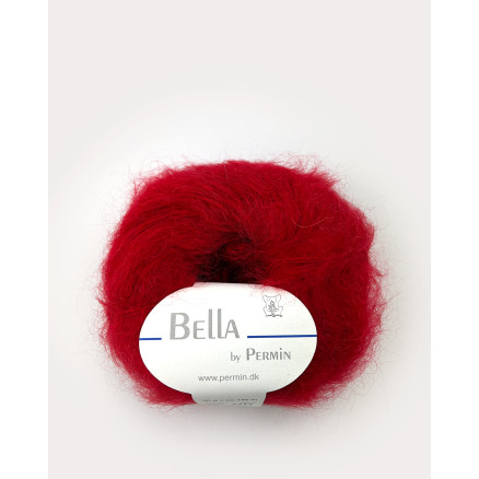 Permin Bella Mohair-Garn 77 Rot von Permin