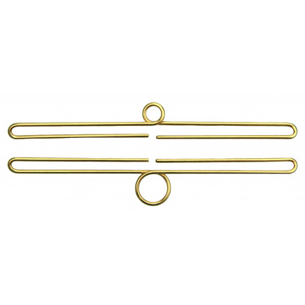 Permin Stickereibeschläge Oslo Gold 20x2.5cm - 1 Satz von Permin