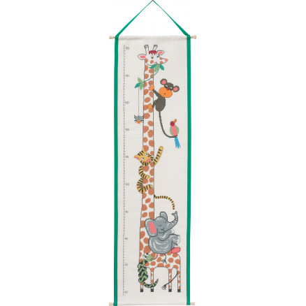 Permin Stickerei-Set Aida Bell String Maßband Giraffe 28x99cm Permin Stickerei-Set Aida Bell String Maßband Giraffe 28x99cm von Permin