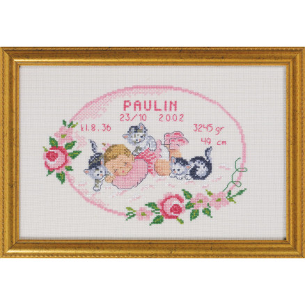 Permin Stickerei Aida Geburt Poster Paulin 29x19cm Permin Stickerei Aida Geburt Poster Paulin 29x19cm von Permin