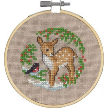 Permin Stickerei-Set Bambi Ø10cm Permin Stickerei-Set Bambi Ø10cm von Permin