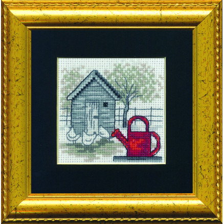 Permin Stickerei-Set Gießkanne 11x11cm von Permin