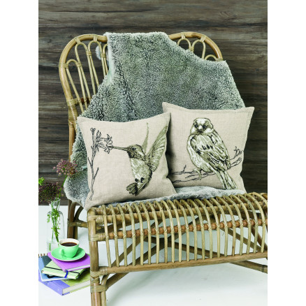 Permin Stickerei-Set Hummingbird Kissen 40x40cm von Permin