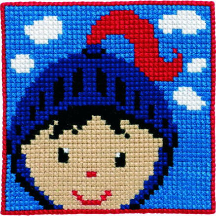 Permin Stickereiset Kinderkreuzstich Ritter 25x25cm Permin Stickereiset Kinderkreuzstich Ritter 25x25cm von Permin
