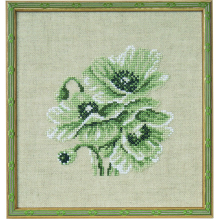 Permin Stickerei-Set Mohnblumen 18x19cm von Permin