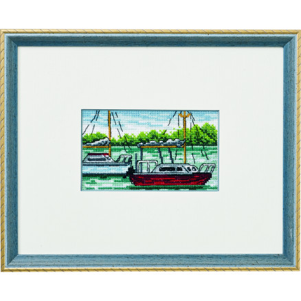 Permin Stickerei-Set Boote 23x18cm von Permin