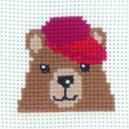Permin Stickereiset Bär 8x8cm von Permin