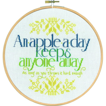 Permin Stickset An Apple a Day Ø20cm von Permin