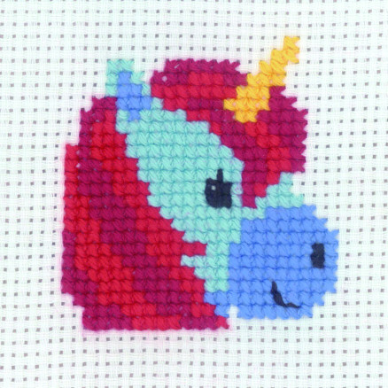 Permin Stickereiset Einhorn 8x8cm von Permin
