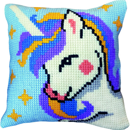 Permin Stickereiset Einhorn stramaj w/Garn 35x35cm Permin Stickereiset Einhorn stramaj w/Garn 35x35cm von Permin