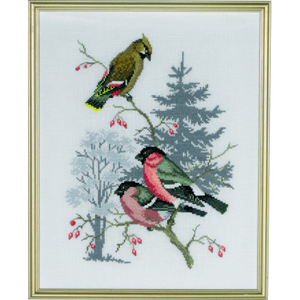 Permin Stickereiset Gimpel und Marmoset 31x39cm Permin Stickereiset Gimpel und Marmoset 31x39cm von Permin