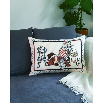 Permin Stickereiset Hundekissen 58x40cm von Permin