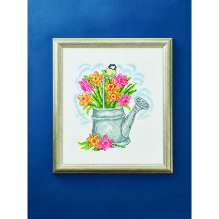 Permin Stickereiset Krug und Tulpen 33x38cm Permin Stickereiset Krug und Tulpen 33x38cm von Permin