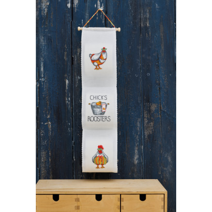 Permin Stickereiset Küken und Gitter 12x60cm von Permin