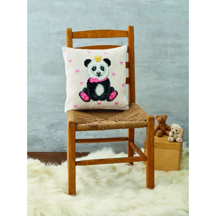 Permin Stickereiset Panda 30x30cm Permin Stickereiset Panda 30x30cm von Permin