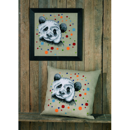 Permin Stickereiset Panda 60x60cm von Permin
