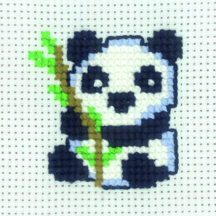 Permin Stickereiset Panda 8x8cm von Permin