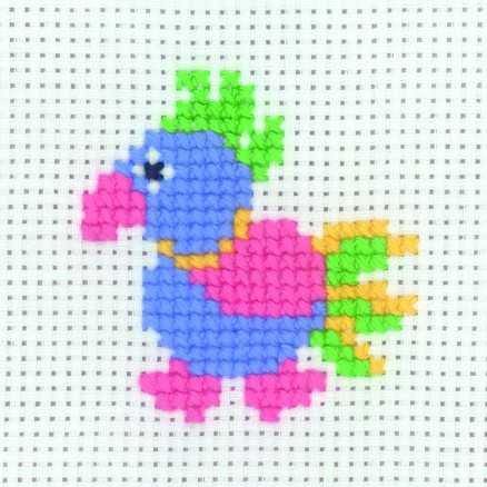 Permin Stickereiset Papagei 8x8cm von Permin
