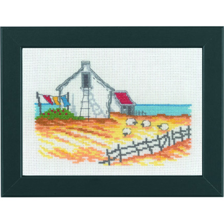 Permin Stickereiset Schafe am Strand 18x13cm von Permin