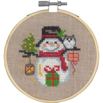 Permin Stickereiset Schneemann Ø10cm von Permin