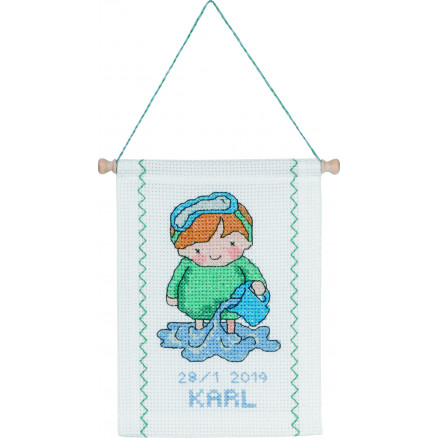 Permin Stickereiset Sternzeichen Wassermann 18x25cm Permin Stickereiset Sternzeichen Wassermann 18x25cm von Permin