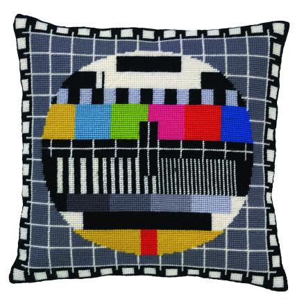 Permin Stickereiset Straußenkissen TV Bild 35x36cm von Permin