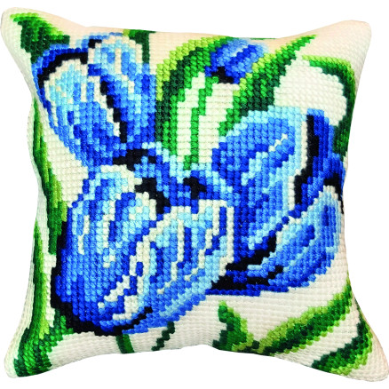 Permin Stickereiset Tulpen stramaj m/Faden 35x35cm von Permin