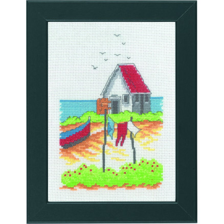Permin Stickereiset Wäsche 18x13cm von Permin