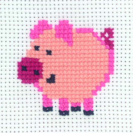 Permin Stickpackung Schwein 8x8cm von Permin
