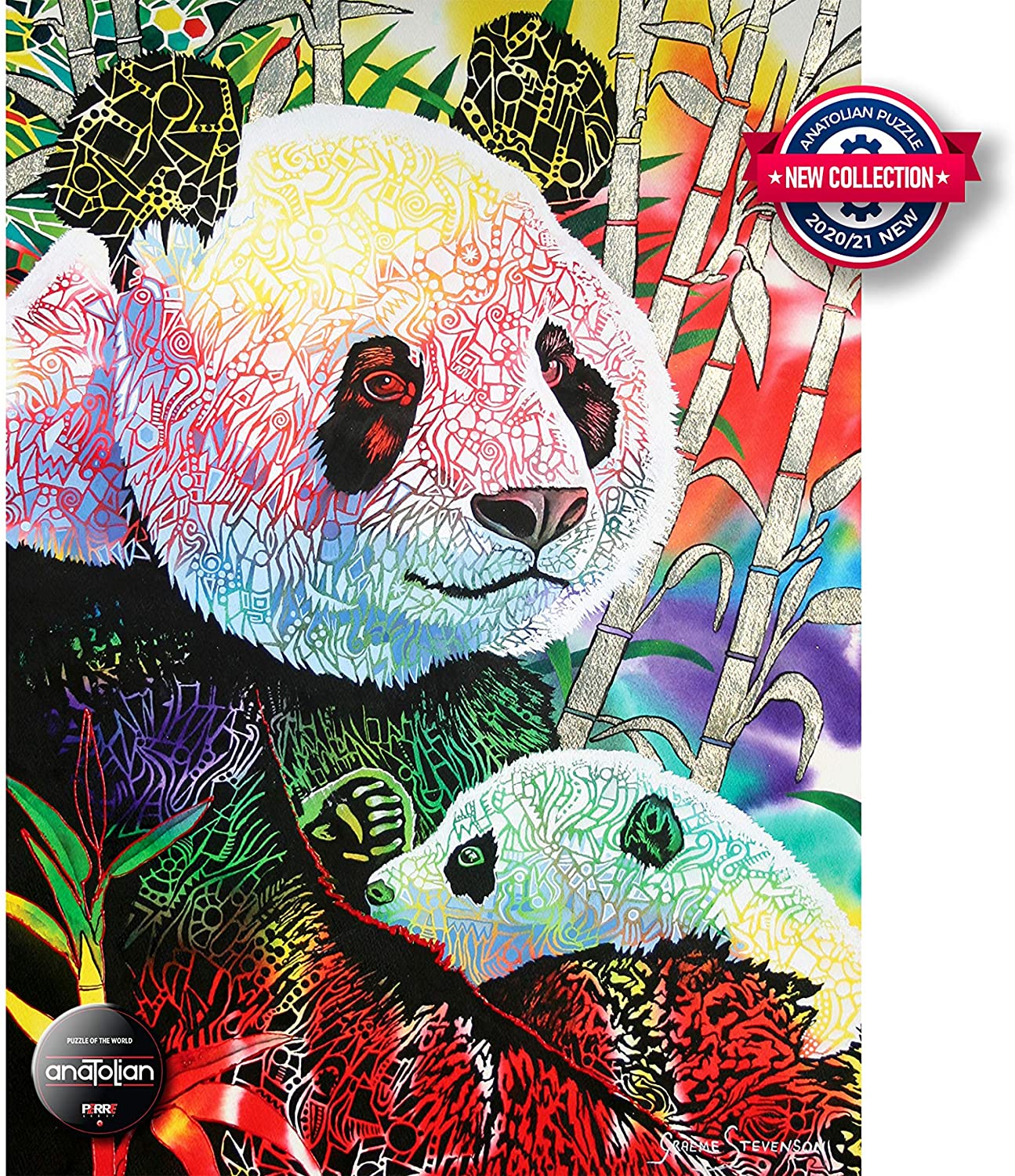 Perre / Anatolian Rainbow Panda 1000 Teile Puzzle Perre-Anatolian-1099 von Perre / Anatolian