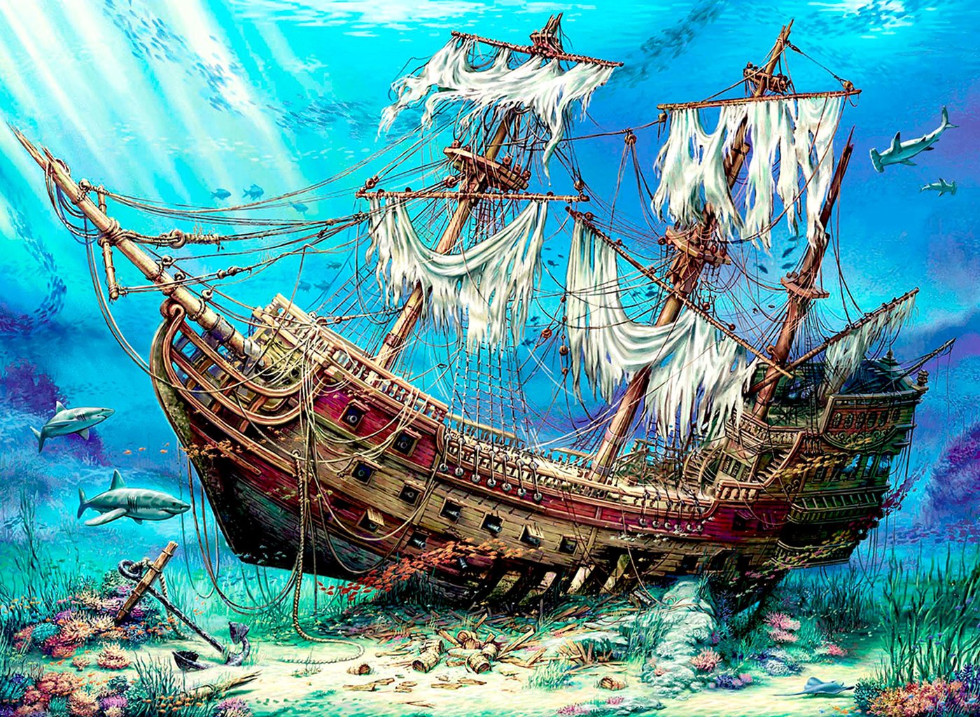 Perre / Anatolian Shipwreck Sea 1500 Teile Puzzle Perre-Anatolian-4558 von Perre / Anatolian