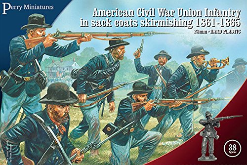 Perry Miniatures American Civil War Union Infantry in Sackmänteln Skirmishing 1861-1865 ACW120 von Perry Miniatures