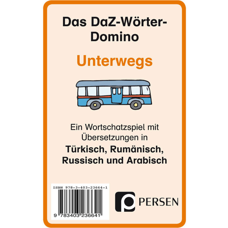 Das DaZ-Wörter-Domino: Unterwegs, Kartenspiel von Persen Verlag in der AAP Lehrerwelt