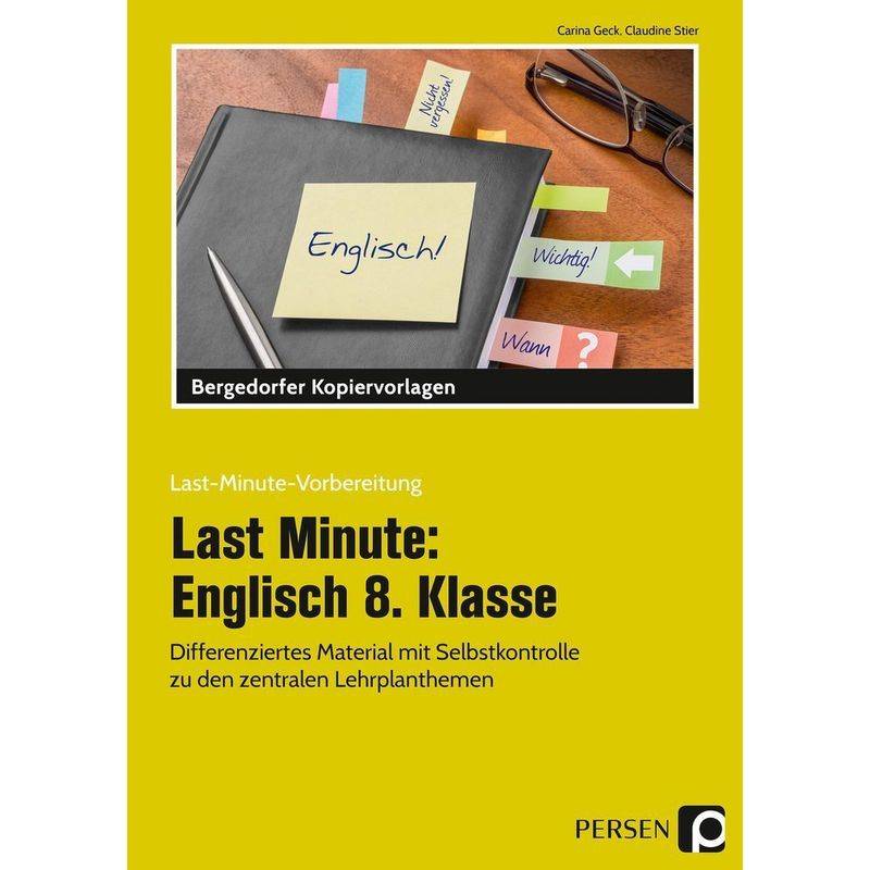 Last-Minute-Vorbereitung / Last Minute: Englisch 8. Klasse von Persen Verlag in der AAP Lehrerwelt